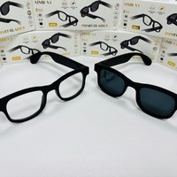 Lunettes intelligentes AIMB-V3 avec assistant vocal, appels et musique, design élégant, protection UV, métal PC pour les sports de plein air