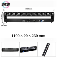 Barre de lumière matricielle mobile 10 yeux 40W RGBW 270 ° Projecteur de scène à faisceau rotatif Y~Axis 16 bits avec gradation DMX RDM pour discothèque et événements en direct