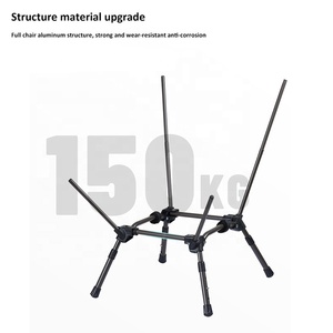 Sedia da spiaggia in alluminio all'ingrosso della fabbrica sedia da campeggio pieghevole portatile leggera da esterno per adulti - Product Image 4