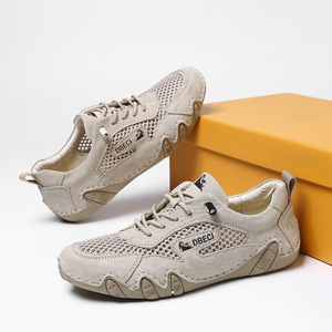 Baskets blanches plates pour femmes, collection Printemps 2026, confortables, légères, antidérapantes, en cuir véritable, style décontracté - Product Image 1