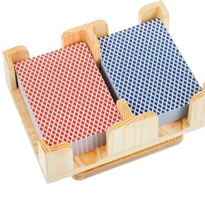 Creative solid wood <b>playing</b> <b>card</b> storage box, household wooden rotating <b>playing</b> <b>card</b> box, desktop wooden <b>card</b> organizer. - Product Image 1