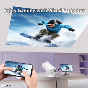 HY300 Pro Mini proyector inteligente Android 12 WIFI Full Hd 4K Video Proyector portátil Home Cinema al aire libre Proyectores para teléfonos móviles - Product Image 5