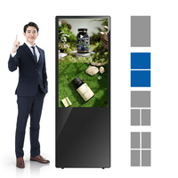 Écran publicitaire numérique portable Android 4K tactile de 32/43/49/55/65 pouces avec CMS basé sur le cloud pour centres commerciaux