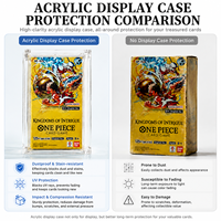 Boîte de protection magnétique en acrylique transparente anti-UV et écologique pour cartes One Piece TCG OP15 Booster Box