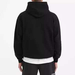 ODM Impression Logo Sweat à capuche Streetwear Hommes Poids lourd de haute qualité Sweat à capuche court - Product Image 4