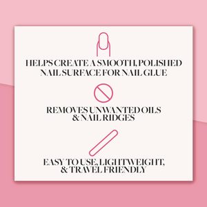 Glamnetic tutto in uno tampone per unghie 7-in-1 leggero 7-Step lucidante per levigare le unghie con smerigliatura in spugna - Product Image 5