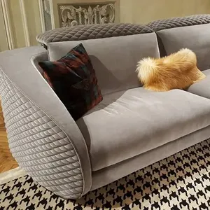 El modelo más nuevo para sala de estar, Real sofá de cuero para el hogar, sofá en forma de L, juego de sofá de esquina de lujo