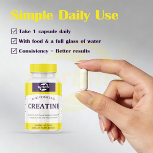 OEM ODM Hot-selling <b>Creatine</b> Monohydrate Capsules for Men & Women, 500mg - Support Muscle Health, Strength, Immune Support,Vegan - Product Image 4