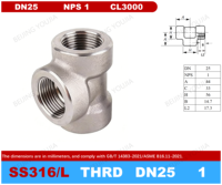 Raccord usiné personnalisable ASME B16.11-2021 PT haute pression 3000lbs, surface lisse forgée, en acier inoxydable 316L résistant à la corrosion