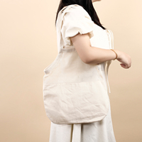 Sac fourre-tout réutilisable en coton maillé, personnalisé avec logo et motif, à poignée courte, écologique, lavable, imprimé dessin animé, pour le shopping