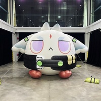 Mascotte géante personnalisée de dessin animé, personnage de dessin animé gonflable pour la décoration d'événements, peluche publicitaire gonflable pour la publicité commerciale