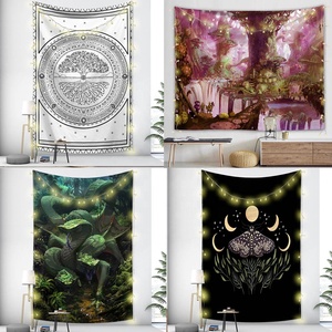 Premium Ambiance Arbre Vie Série Décoration de La Maison Chambre Esthétique Affiche Couverture Tapisseries Médiation Yoga Pique-Nique Tapis - Product Image 3