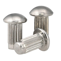Rivets aveugles en acier inoxydable 304 de haute précision, plaqués zinc, à tige moletée, taille personnalisée, certifiés ISO15977, fixation industrielle