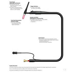 Antorcha de Soldadura <span class=keywords><strong>MIG</strong></span> MAG Tipo Binzel MB <span class=keywords><strong>26</strong></span> MB501 Refrigerada por Agua para Soldadura con CO2 - Product Image 5