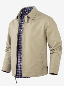 Giacca Bomber Slim Fit da Uomo RL con Logo Cavallo Ricamato, Chiusura a Cerniera, Antivento, in Cotone, per Autunno - Product Image 6
