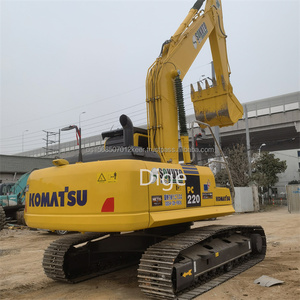 Pompe de moteur d'excavatrice d'occasion de 22 tonnes de KOMATSU PC220-8N1 original de pelle mécanique hydraulique à chenilles de bon prix du Japon - Product Image 6