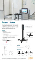 Prise de courant OMNI Contemporary Power Tower intelligente à économie d'énergie avec prise de sol à 3 prises CA pour zones de travail partagées