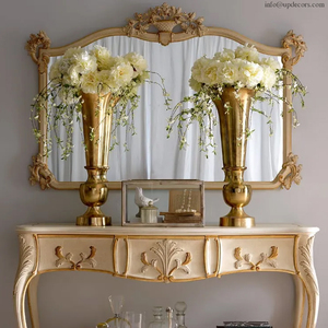 Miroir mural de luxe de grande taille, style italien classique, avec table console, vente en gros - Product Image 3