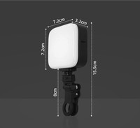 Lampe LED Selfie de Qualité Fournie par l'Usine pour Appareil Photo, 3 Modes d'Éclairage, Clip pour Téléphone, Lumière Vidéo Selfie pour Appareil Photo Beauté TikTok