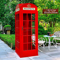 NI Promotion : Support de toile de fond cabine téléphonique pour mariages et fêtes d'anniversaire, Décoration extérieure de mariage, Cabine téléphonique