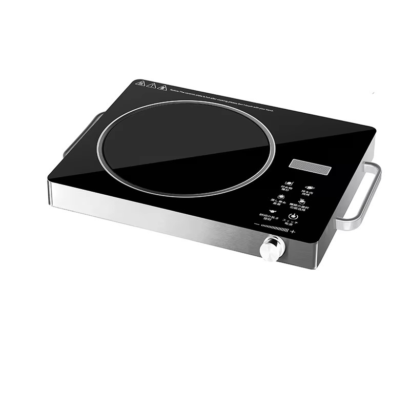Black Stainless Steel Ceramic Electric Stove [Semi-crystalline]