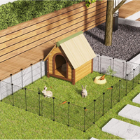 Cage/stylo d'intérieur pour lapin Corgi Maison pour chien et chat Lit en métal Cage pour chien/chat avec plateau pour petits et moyens chiens