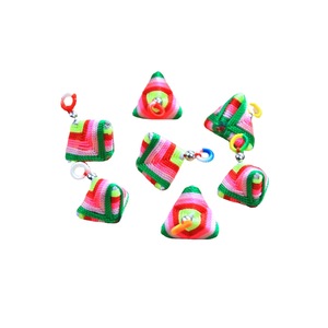 Mini Rice Dumpling Pendant DIY Handmade <b>Braided</b> Five-Color Rope Charm Bracelet <b>Accessories</b> Dragon Pattern Artistic Retro Style - Product Image 2