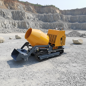 <span class=keywords><strong>Bétonnière</strong></span> mobile portable à essence avec moteur et pompe, haute efficacité, auto-chargeante, sur chenilles - Product Image 1