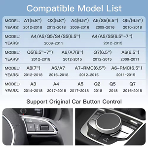 Không Dây Apple Carplay Android Giao Diện Tự Động Hộp Cho Audi A4/A4L/A5/S4 2009-2020 MMI 2G/3G RMC Mib <span class=keywords><strong>Bt</strong></span> Siri 1-Năm - Product Image 6