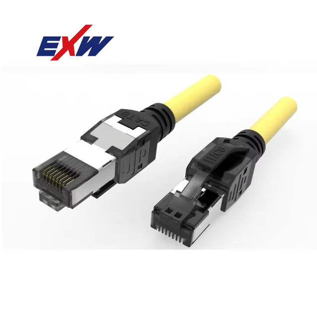 Customized High Speed Communication Cat 8 Network Cable 40Gbps 2000MHz SFTP Braided Flat RJ45 Eternet Patch Cable