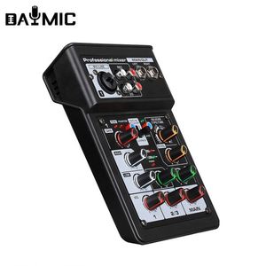 Mezclador de Audio Profesional de 4 Canales, Consola Mezcladora de Audio para el Hogar y Bares, Ideal para Producción y Grabación Musical - Product Image 5