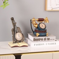 Ornement Téléphone en Résine Style Européen pour la Maison, le Salon, le Meuble à Vin, la Table de Magasin – Décoration Nostalgique Instrument de Musique