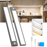 Lumière LED rechargeable à détecteur de mouvement moderne, à intensité variable, commande tactile, éclairage intérieur écologique pour lecture, maison, cuisine, placard