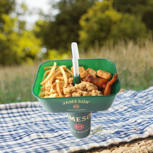 Bol à collation jetable en plastique carré, écologique, gobelets à emporter, logo personnalisé, capacité de 55 OZ, couleur personnalisée - Product Image 5