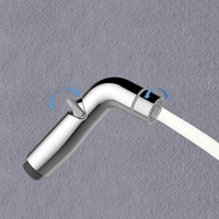 Robinet de bidet moderne pour hôtel, tête de pulvérisation murale verticale, installation facile, matériau ABS, tuyau en acier inoxydable DCP-08