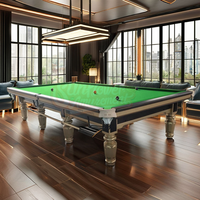 Équipement de billard commercial professionnel Matériel de table de billard personnalisé TB020 Table de billard en MDF de couleur pour la compétition ou la maison