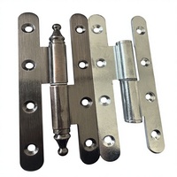 Charnières d'angle en acier de conception moderne, grandes charnières à tête couronne pour portes intérieures avec trous pour embouts sphériques