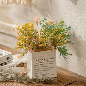 Bouquet de fleurs artificielles CallaFloral en fleurs de prunier, en plastique, multicolores, pour la décoration de mariage et la décoration de la maison - Product Image 2