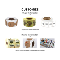 Autocollants en papier Kraft, étiquettes rondes vierges pour étiquette cadeau faite à la main, papier de bricolage, autocollants de scellage d'enveloppe, papeterie