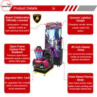 Machine de jeu d'arcade de course automobile à monnayeur ASPHALT 9 DX Plus pour centres de jeux et salles de divertissement familial (FEC)