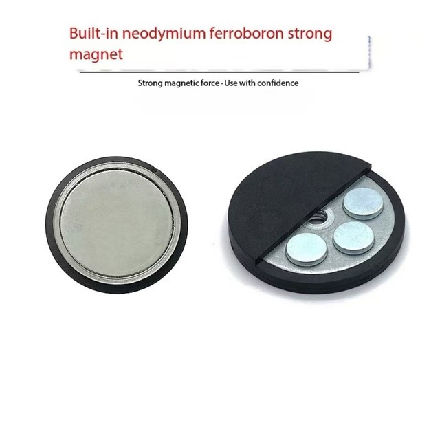Mini Magnetic Mount Kit Rv Accessories Trailer 43mm Magnet Neodymium M4 M5 M6 M8 Thread Rubber Coated Magnet for Car LED Roof