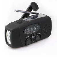 Radio d'urgence 2000 mAh avec batterie intégrée et lampe torche LED, certifiée CE, pour les pannes de courant et les situations de crise à domicile