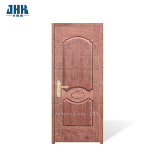 Puerta de Madera Natural de <span class=keywords><strong>Bubinga</strong></span> JHK-007, Puerta de MDF para Hotel, Puerta de Madera para Dormitorio, Puerta Interior de MDF Compuesto con Chapa de Teca Moldeada - Product Image 1