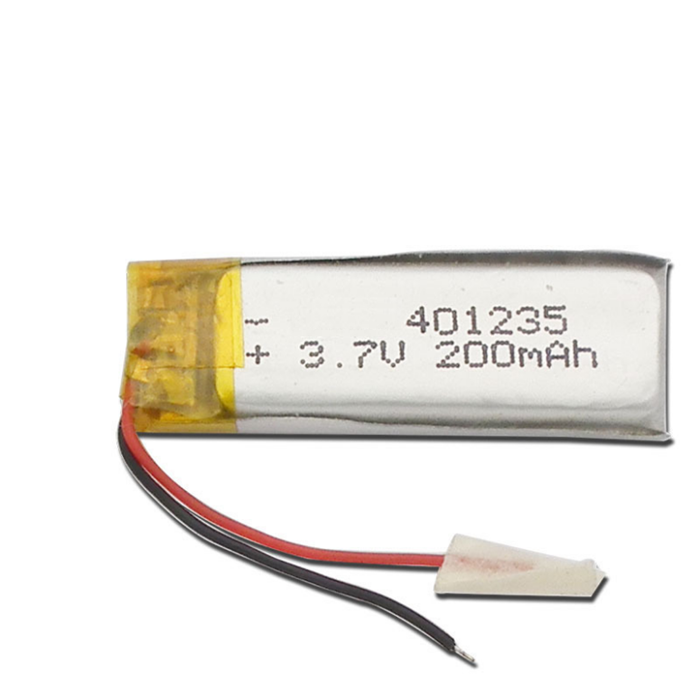 3.7v 200mah 401235 small lithium polymer battery for digital products