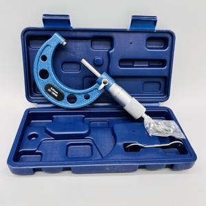 25-50Mm Analoge Metrische <span class=keywords><strong>Micrometer</strong></span> Schroefmeter Buiten <span class=keywords><strong>Micrometer</strong></span> Met 0.01 Resolutie En Blauwe Verfspray - Product Image 4