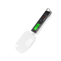 Cuillère-balance numérique en acier inoxydable 500g 0.1g pour aliments pour chats et chiens, cuillère doseuse détachable double