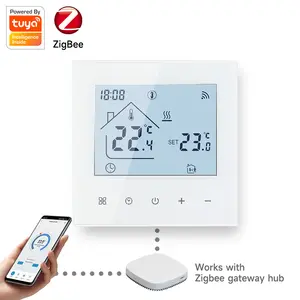 Beok tuya zigbee Wifi quarto termostato para piso aquecimento sistema de caldeira a gás