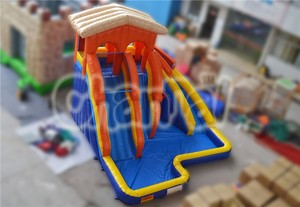 Parque Acuático Inflable para Patio Trasero y Tobogán, Isla Acuática Inflable con Tobogán en Venta - Product Image 5