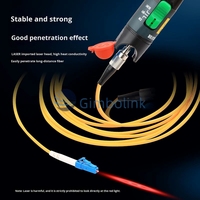 Localizador Visual de Fallas de Fibra Óptica Tipo Lápiz con Láser de Alta Potencia, Fuente de Láser Rojo de 650nm, Potencia Ajustable (5-80mw)