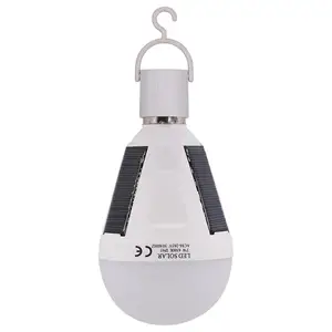 High standard 12W e27 LED solar emergency bulb from Guangdong supplier